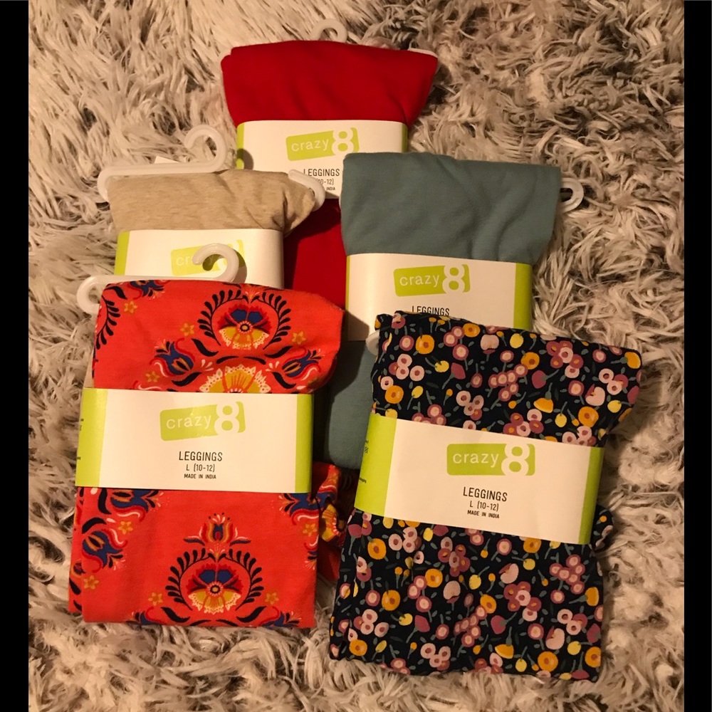 Leggings L (10-12) some with tags.